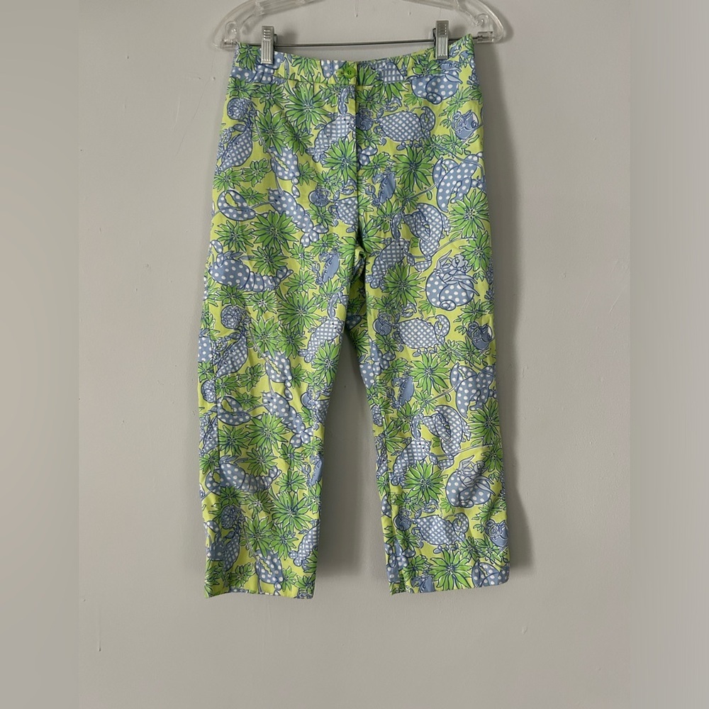 Vintage Lilly Pulitzer Capri Pants Crabs and Lobsters